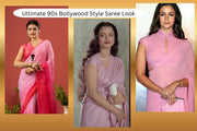 Alia bhatt recreate the Ultimate 90s Bollywood Style Saree Look of Rekha ji