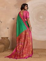 Green Kanjivaram Figure Printed Saree sedora couture