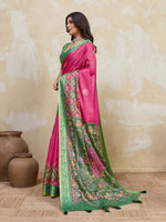 Pink Kanjivaram Figure Printed Saree sedora couture