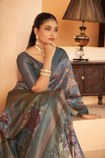 Timeless Rama Diya Silk Saree with Jacquard Border sedoracouture