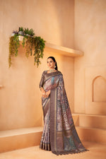 Timeless Diya Silk Purple Saree with Jacquard Border sedoracouture