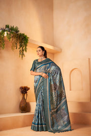 Rich Pallu Diya Silk Rama Saree