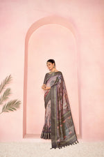 Timeless Wine Diya Silk Saree sedoracouture