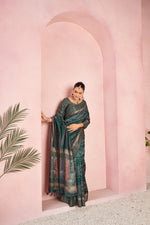 Charming Bottle Green Diya Silk with Jacquard sedoracouture