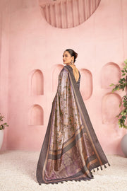 Sophisticated Purple Diya Silk with Jacquard