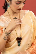 Yellow Floral Saree with Printed Georgette sedoracouture