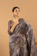 Premium Brown Saree with Jacquard Pallu and Border sedoracouture