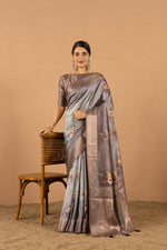 Regal Wine Saree with Jacquard Elegance sedoracouture