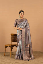 Regal Wine Saree with Jacquard Elegance sedoracouture
