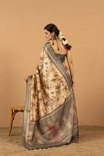 Sophisticated Orange Diya Silk with Jacquard sedoracouture