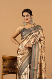 Sophisticated Orange Diya Silk with Jacquard