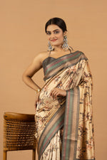Sophisticated Orange Diya Silk with Jacquard sedoracouture