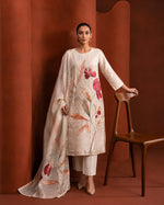 Cream Cotton Bead Work Kurta Set sedora couture