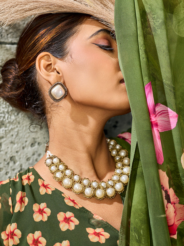 Green Pure Weightless Floral Printed Saree sedoracouture