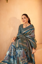 Rich Pallu Diya Silk Rama Saree