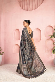 Opulent Blue Diya Silk Saree with Jacquard Work