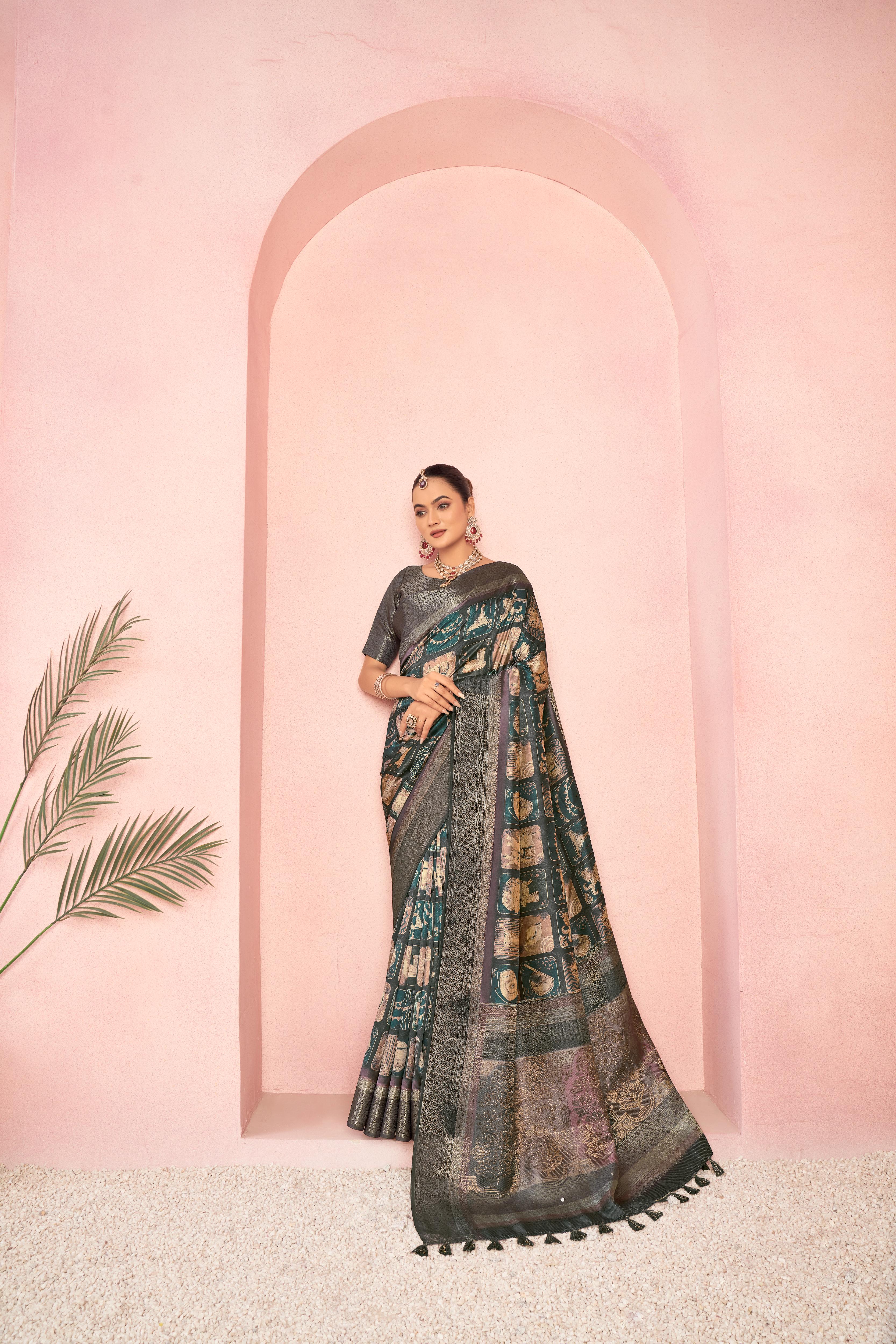 Rich Pallu Diya Silk Green Saree