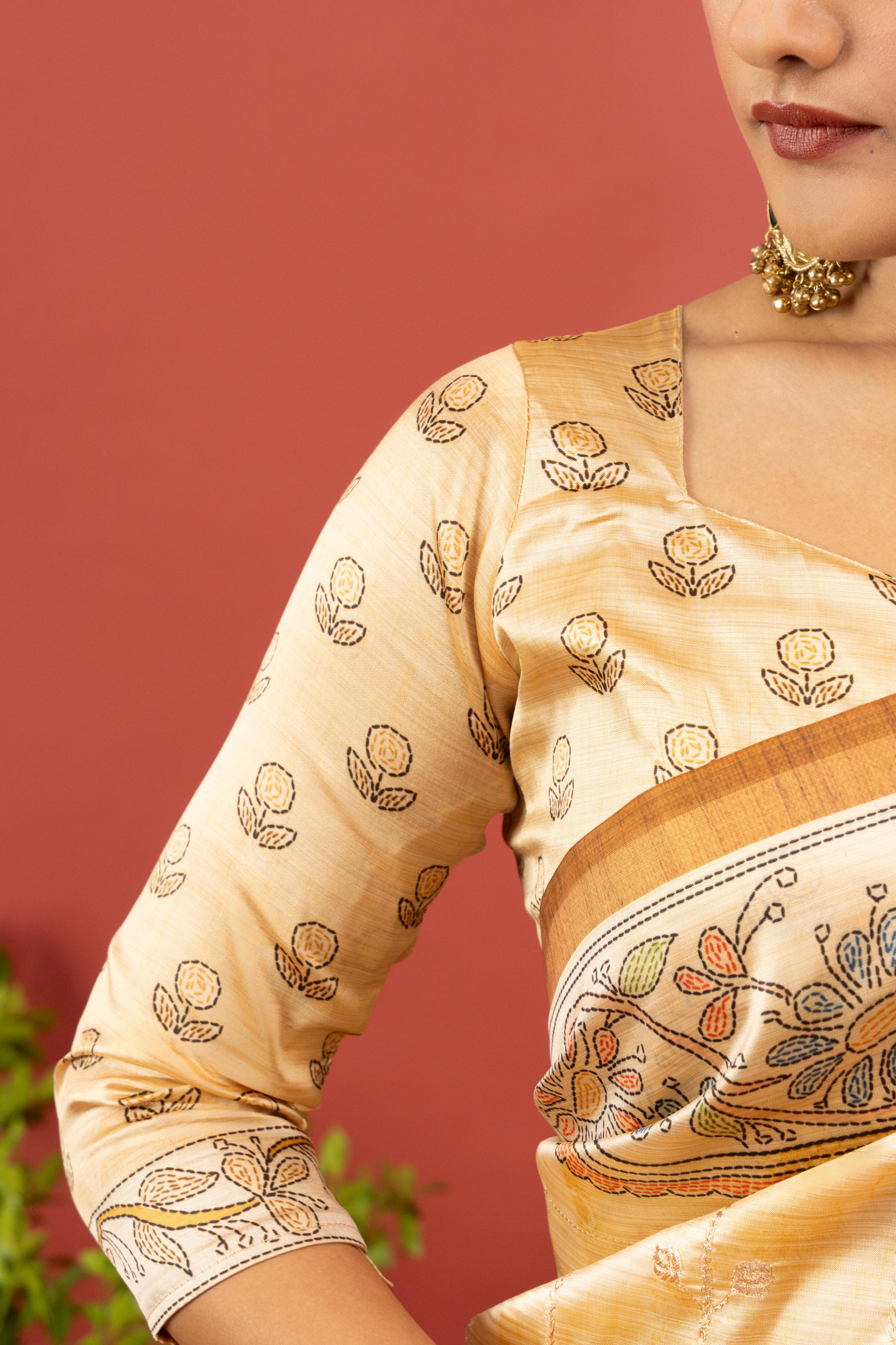 Radiant Mustard Diya Silk Saree