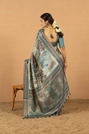 Rich Pallu Diya Silk Rama Saree
