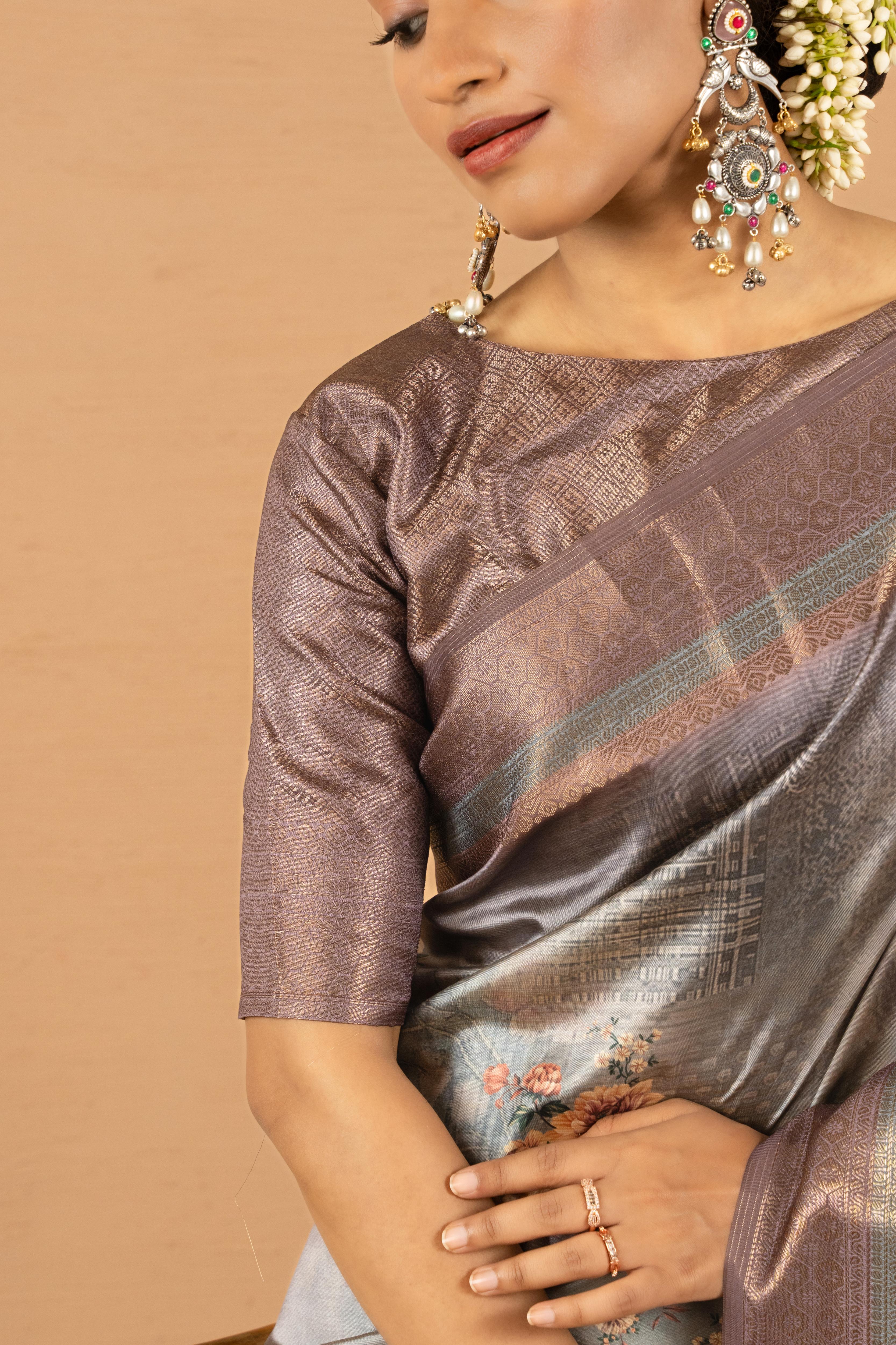 Regal Wine Saree with Jacquard Elegance
