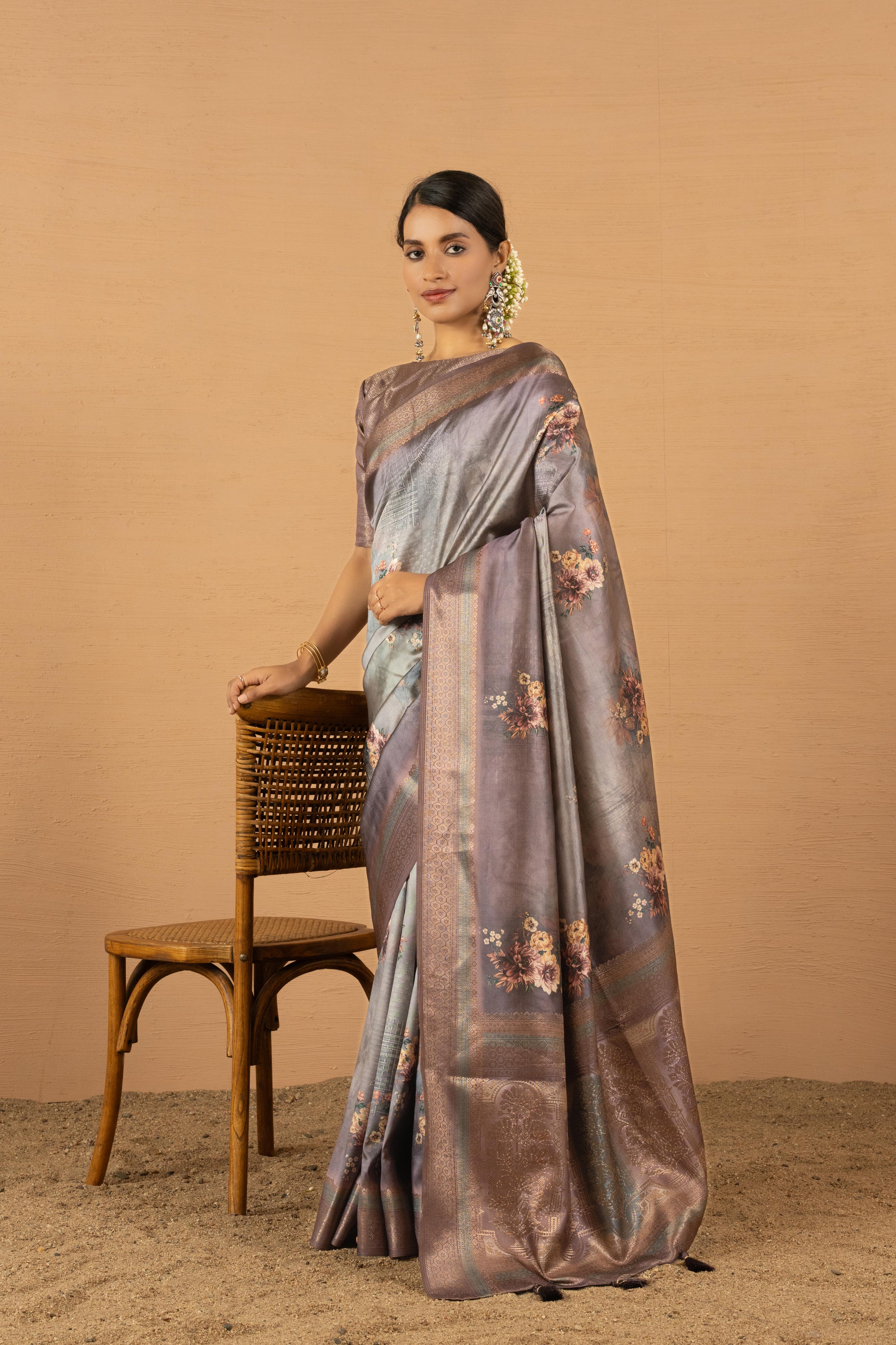 Regal Wine Saree with Jacquard Elegance sedoracouture